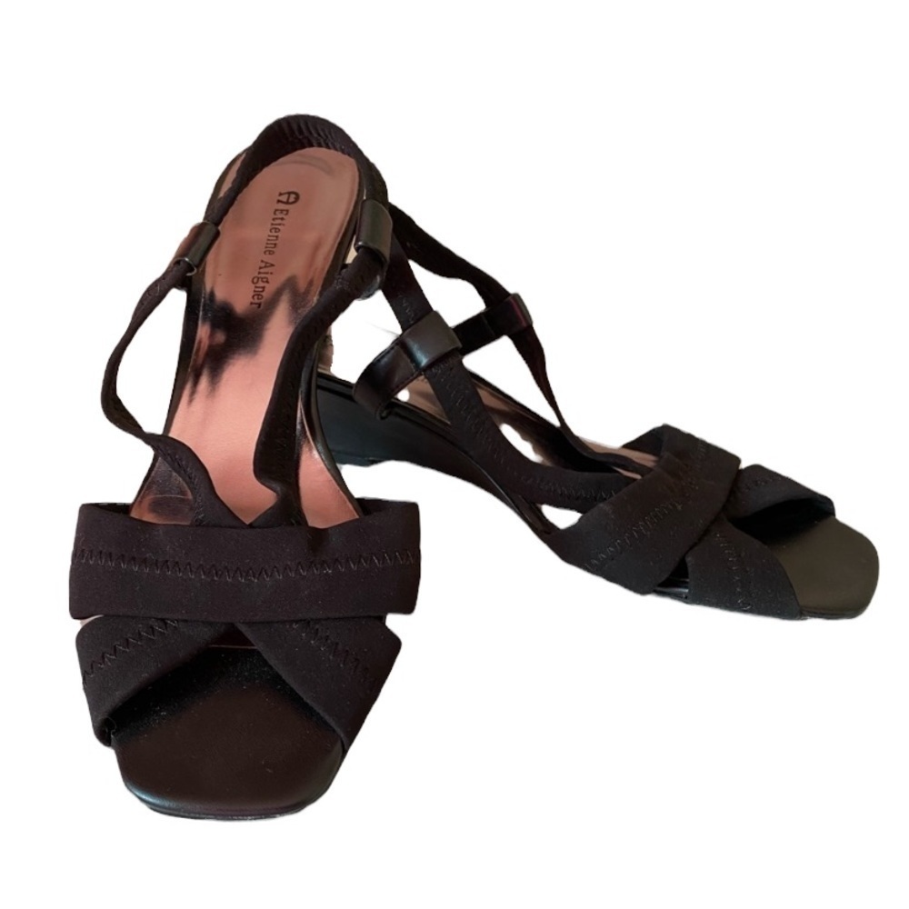 Etienne Aigner Black Size 9 1/2 Shoe (great for Prom or wedding)